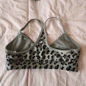 Ryderwear Khaki Leopard Hybrid Sports Bra